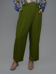 Pantalon à pan vert